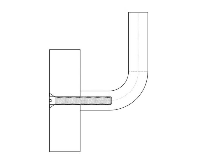 Relcross | 6738X Cranked Pull Handle | Door Hardware Online