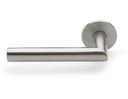4704.20.140.SS Straight Mitred Round Bar Lever Handle (Set) | Image 1