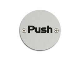 4750.08.SS 76mm Dia. Push Symbol | Image 1